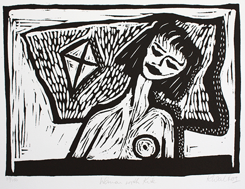 Linocut
20.5 x 28.5 cm
Printed by Neil Emmerson
100 x 100 Portfolio, 1988