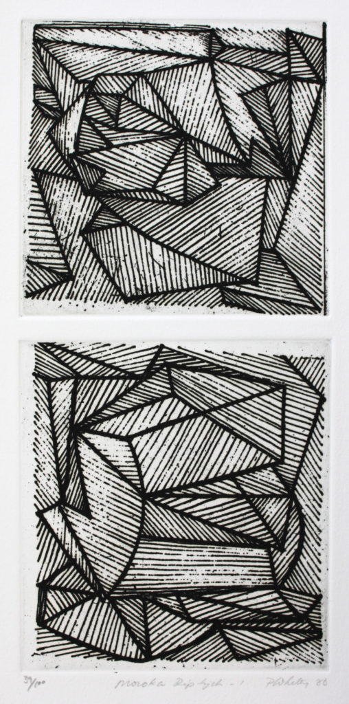 Etching
27 x 13 cm
Printed by Megan Finnigan and Heidi Wood
100 x 100 Portfolio, 1988