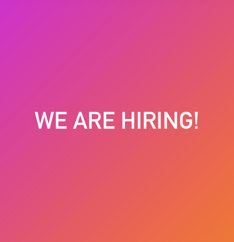 We are hiring!